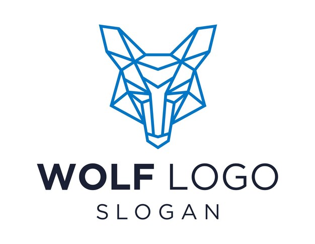 diseño de logotipo de lobo