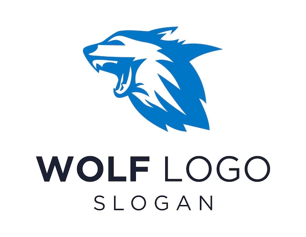 Diseño de logotipo de lobo