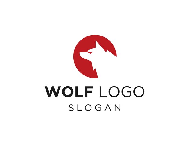 diseño de logotipo de lobo