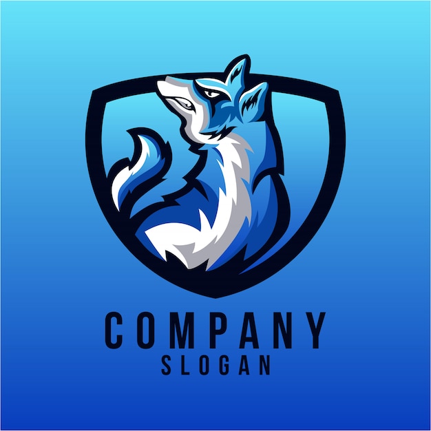 Diseño de logotipo de lobo