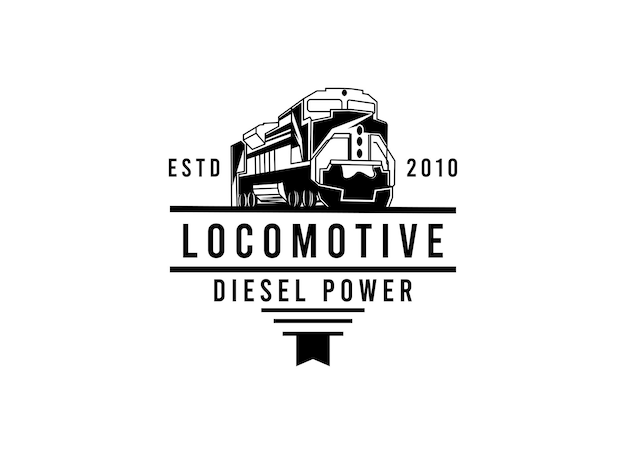Diseño de logotipo de locomotora de tren Diseño de logotipo de tren