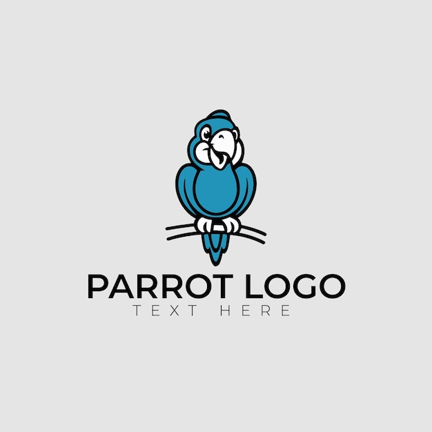 Diseño del logotipo del loro