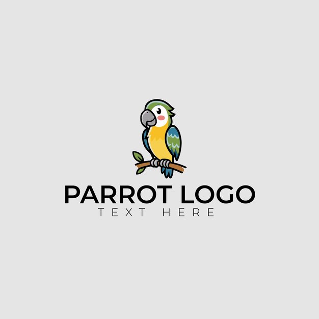 Diseño del logotipo del loro