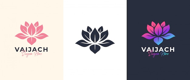 diseño de logotipo de loto