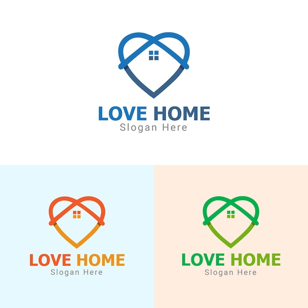 Diseño del logotipo de Love Home
