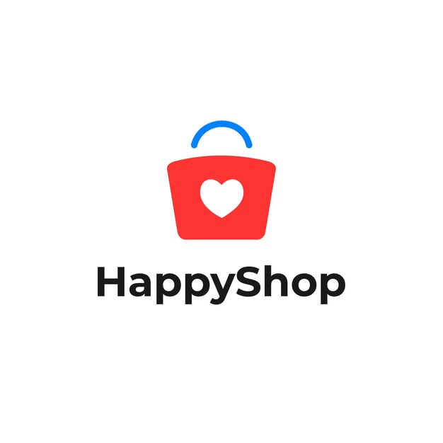 El diseño del logotipo de Love Shopping