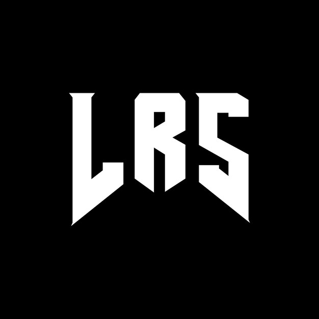 Diseño de logotipo de LRS para una empresa tecnológica LRS diseño de logotipo combinación de colores blanco y negro LRS logotipo LRS vector LRS diseño LRS icono LRS alfabeto LRS tipografía diseño del logotipo