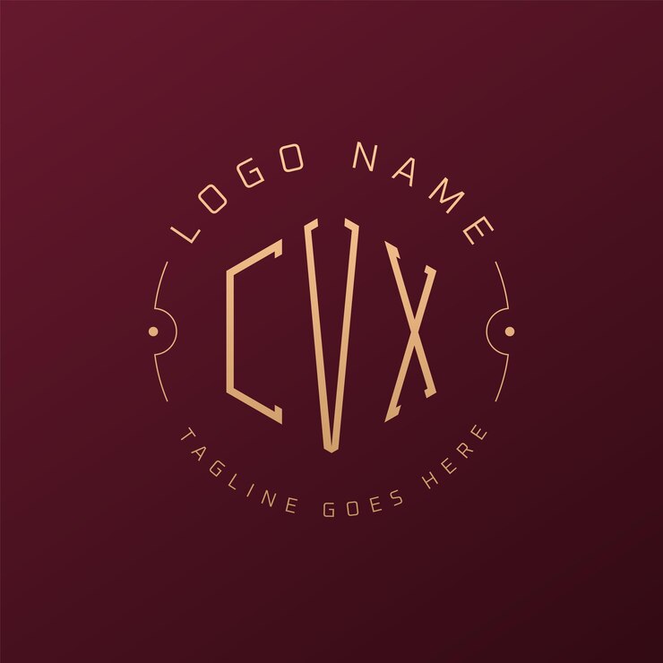 Vector diseño de logotipo de lujo cvx letra elegante cvx monograma logotipo minimalista poligono template de diseño de logotipo cvx