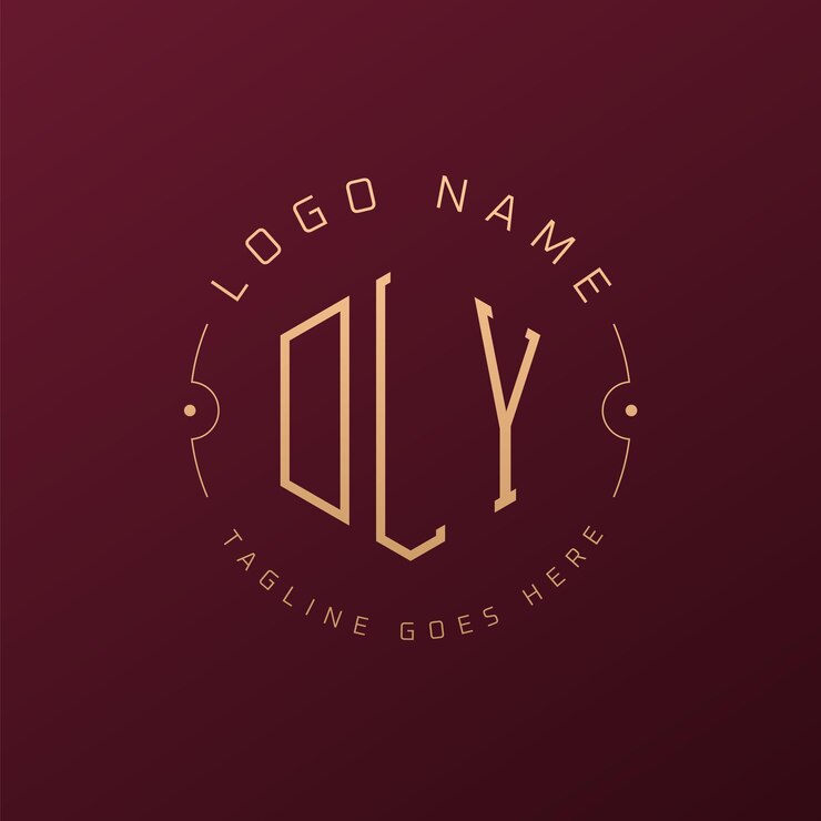 Vector diseño de logotipo de lujo dly letra elegante dly monograma logotipo minimalista poligono plantilla de diseño de logotipo dly