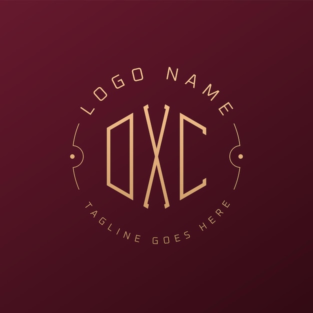 Diseño de logotipo de lujo DXC Letra elegante DXC Monograma Logotipo minimalista Poligono plantilla de diseño de logotipo DXC