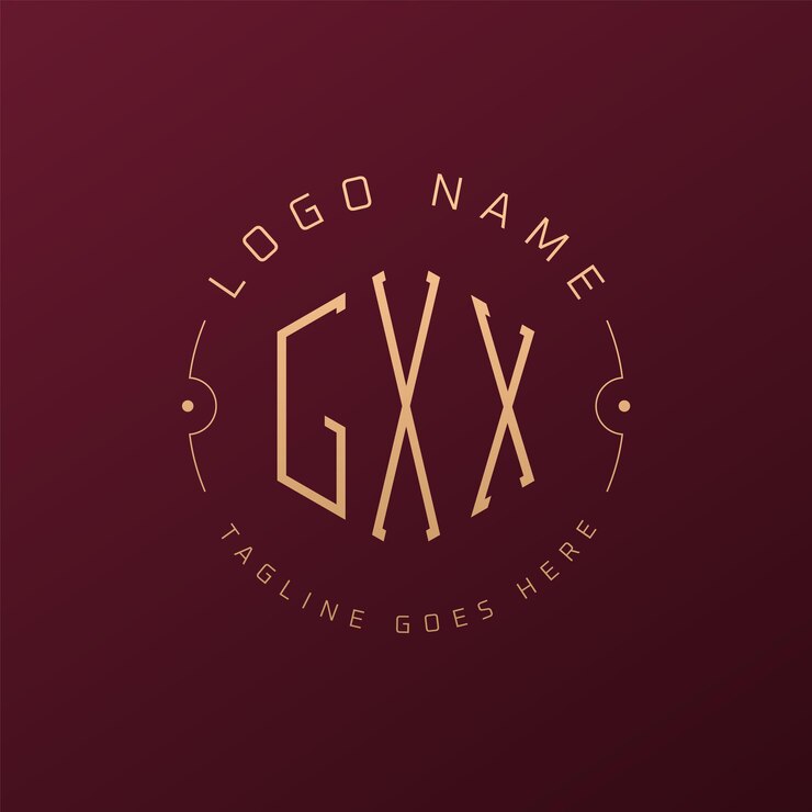 Vector diseño de logotipo de lujo gxx letra elegante gxx monograma logotipo minimalista polígono gxx plantilla de diseño de logotipo