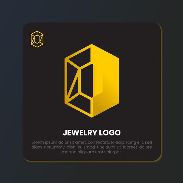 diseño de logotipo de lujo de joyas de diamantes de oro
