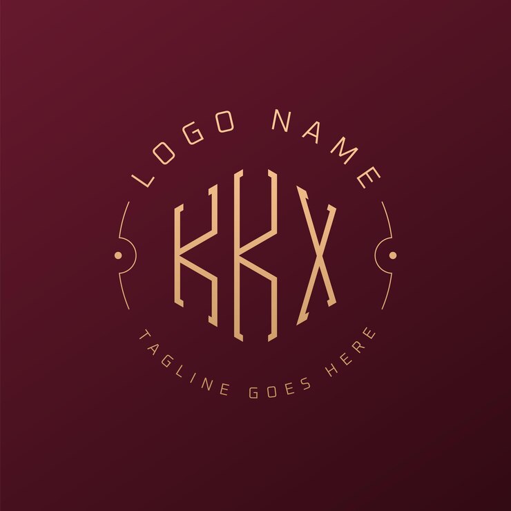 Vector diseño de logotipo de lujo kkx letra elegante kkx monograma logotipo minimalista poligono template de diseño de logotipo kkx