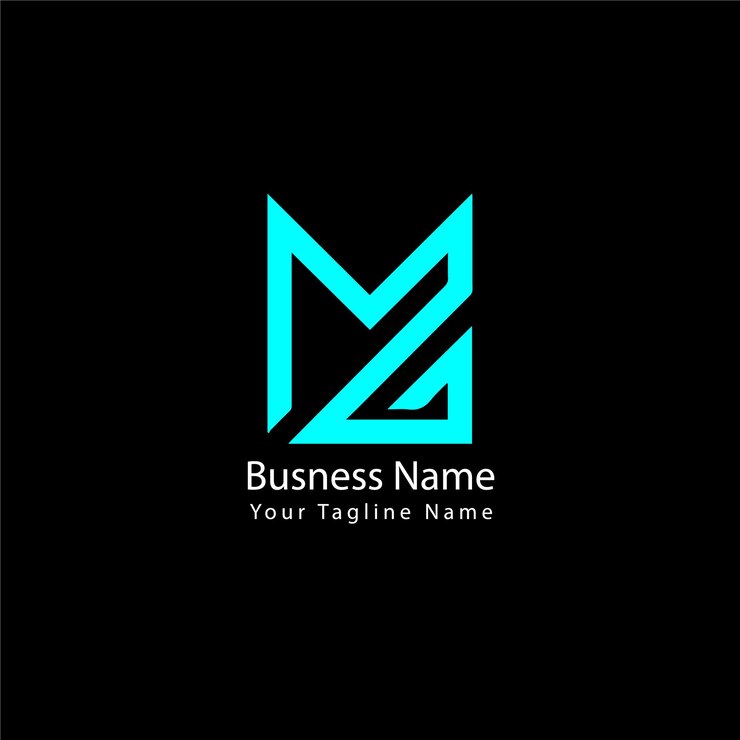 Vector diseño del logotipo de lujo ma con monograma y iniciales