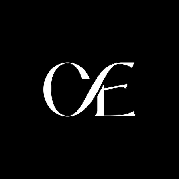 Diseño de logotipo de lujo moderno CE