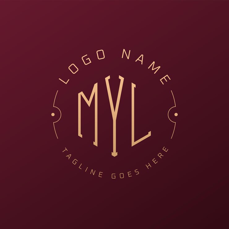 Vector diseño de logotipo de lujo de myl letra elegante myl monograma logotipo minimalista poligono plantilla de diseño de logotipo myl