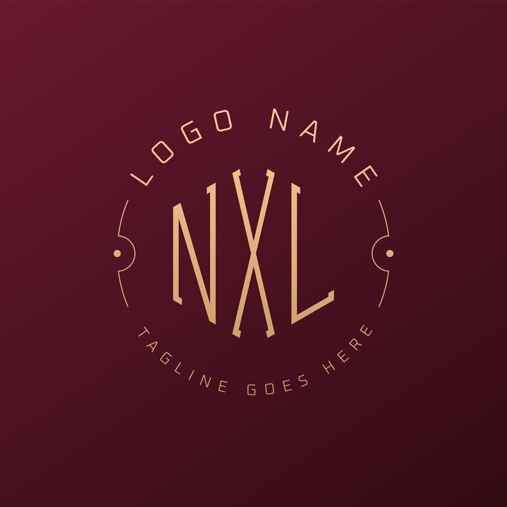 Vector diseño de logotipo de lujo nxl letra elegante nxl monograma logotipo minimalista poligono plantilla de diseño de logotipo nxl