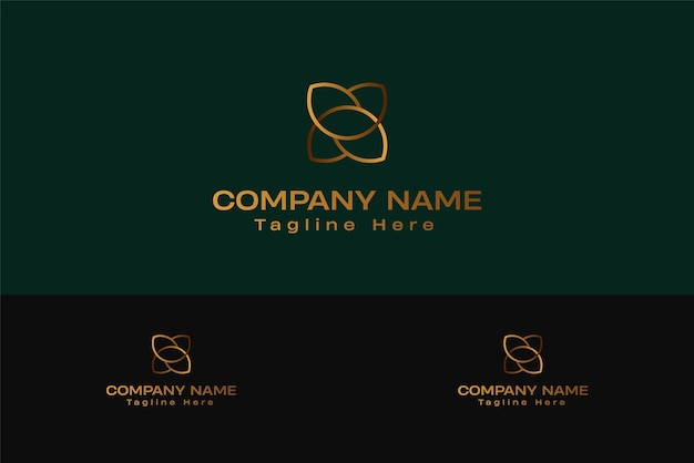 Diseño de logotipo de lujo o plantilla de logotipo creativa de marca de lujo