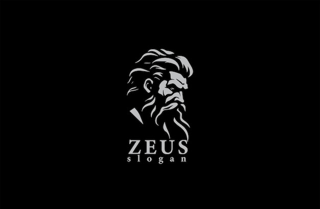 Vector diseño de logotipo de lujo premium de zeus ilustración vectorial