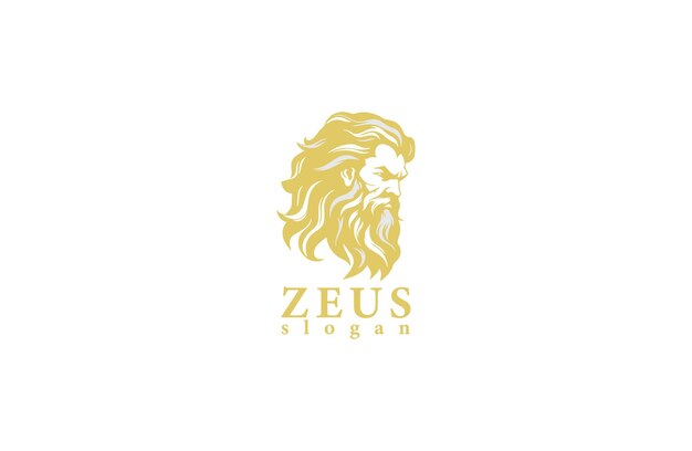 diseño de logotipo de lujo premium de Zeus ilustración vectorial