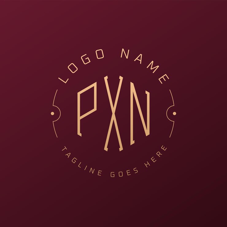 Vector diseño de logotipo de lujo pxn letra elegante pxn monograma logotipo minimalista poligono plantilla de diseño de logotipo pxn