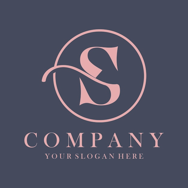 Diseño de logotipo de lujo S Diseño vectorial de letras S