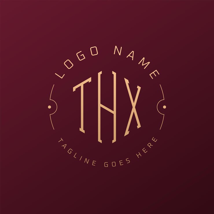 Vector diseño de logotipo de lujo de thx letra elegante de thx monograma logotipo minimalista poligono plantilla de diseño de logotipo thx