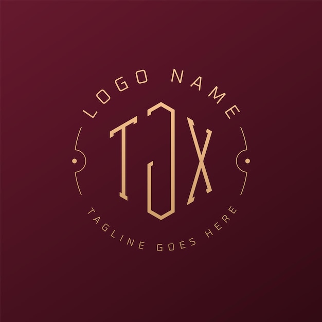 Diseño de logotipo de lujo TJX Letra elegante TJX Monograma Logotipo minimalista Poligono TJX Template de diseño de logotipo