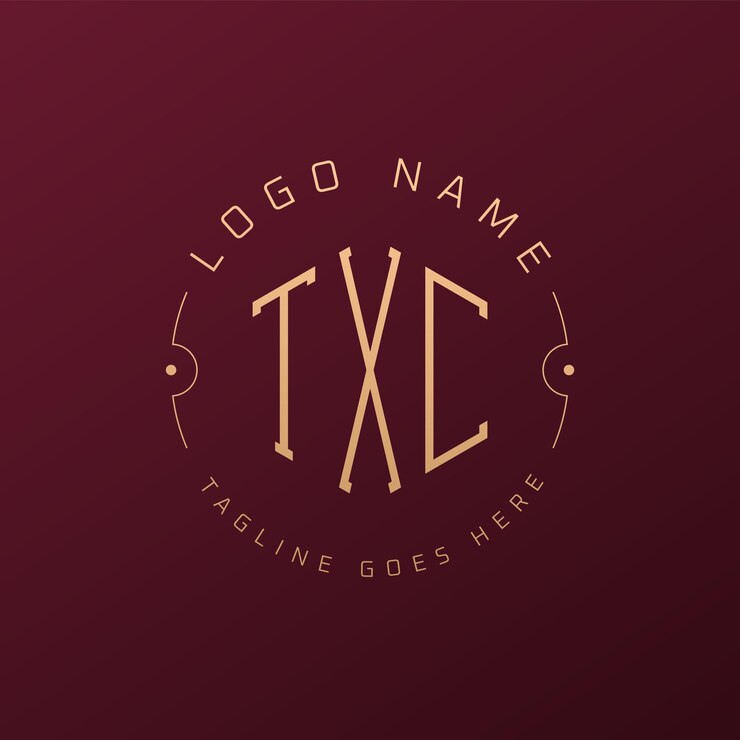 Vector diseño de logotipo de lujo txc letra elegante txc monograma logotipo minimalista polígono plantilla de diseño de logotipo txc