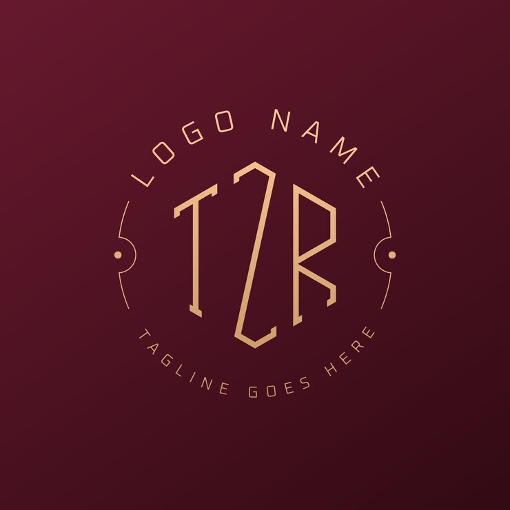 Vector diseño de logotipo de lujo tzr letra elegante tzr monograma logotipo minimalista poligono tzr template de diseño de logotipo
