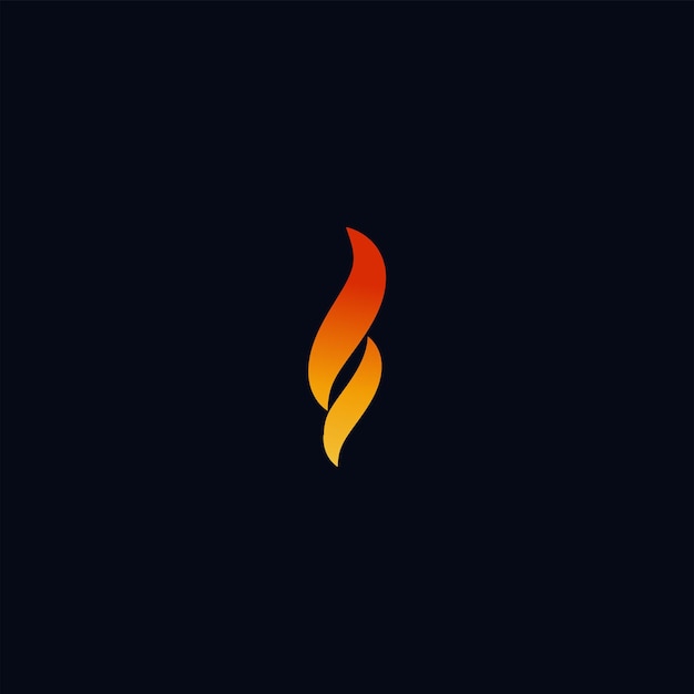 Diseño de logotipo de lujo de vector de fuego