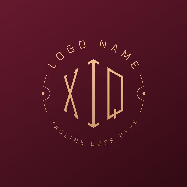 Vector diseño de logotipo de lujo xiq elegante carta xiq monograma logotipo minimalista poligono xiq templata de diseño de logotipo