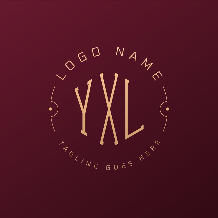Vector diseño de logotipo de lujo yxl letra elegante yxl monograma logotipo minimalista poligono plantilla de diseño de logotipo yxl