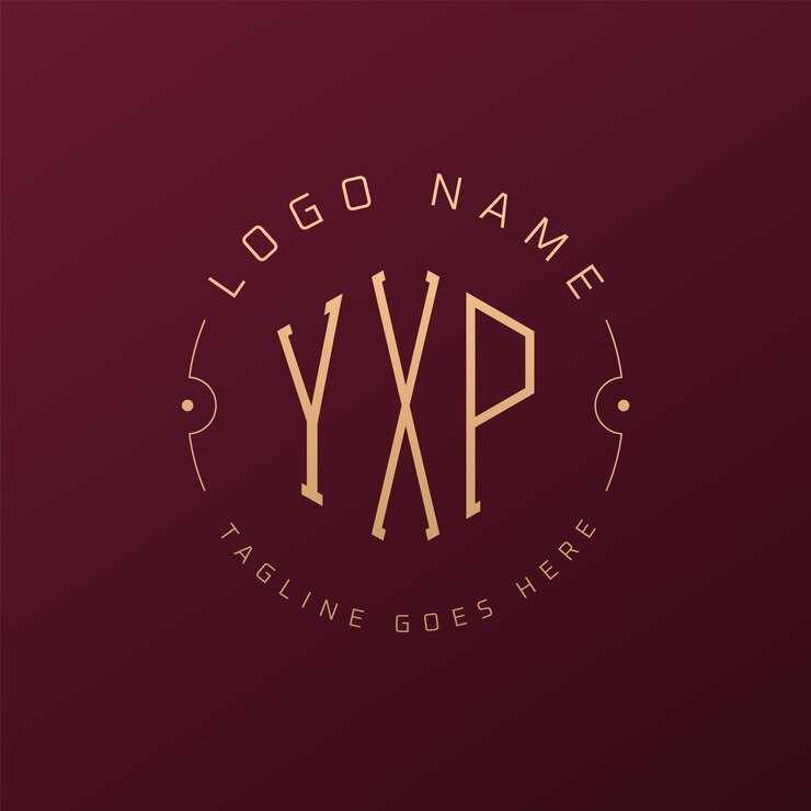 Vector diseño de logotipo de lujo yxp letra elegante yxp monograma logotipo minimalista poligono plantilla de diseño de logotipo yxp