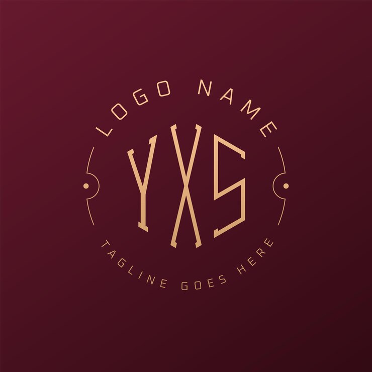 Vector diseño de logotipo de lujo yxs letra elegante yxs monograma logotipo minimalista poligono plantilla de diseño de logotipo yxs