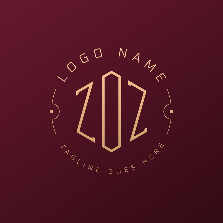 Vector diseño de logotipo de lujo zoz letra elegante zoz monograma logotipo minimalista poligono plantilla de diseño de logotipo zoz