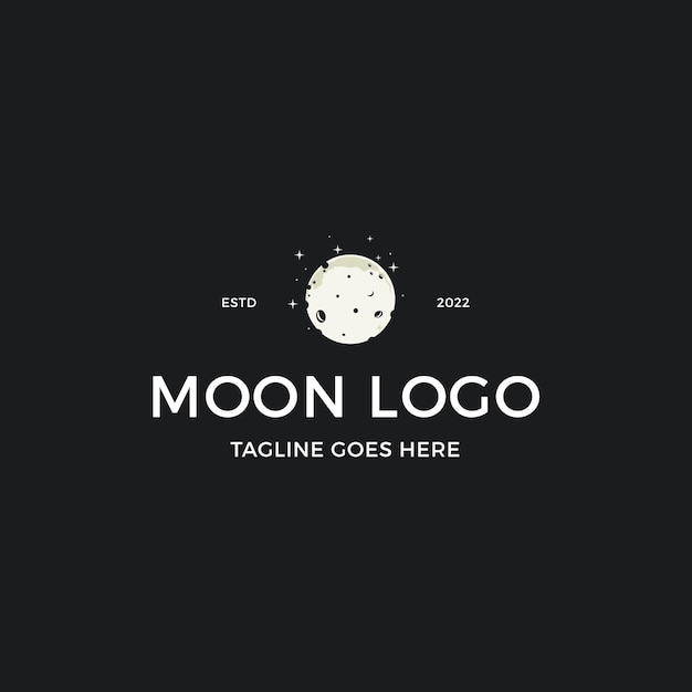 Diseño de logotipo de luna