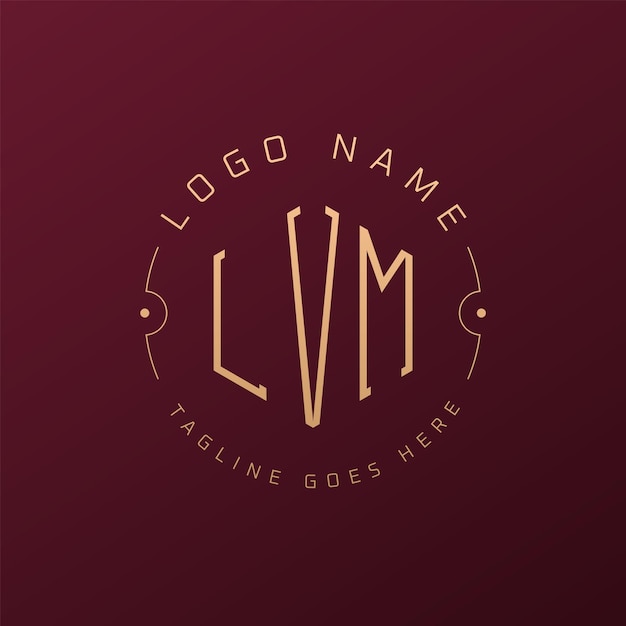 Diseño de logotipo de LVM de lujo Letra elegante LVM Monograma Logotipo minimalista Poligono plantilla de diseño de logotipo LVM