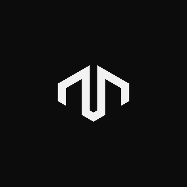 Diseño de logotipo M moderno creativo, icono de vector de letra M mínima