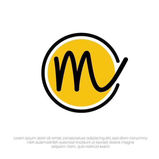 Diseño de logotipo m moderno