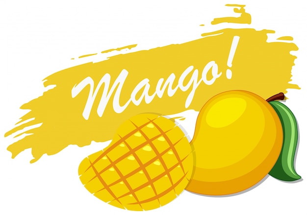 Diseño de logotipo con mango fresco