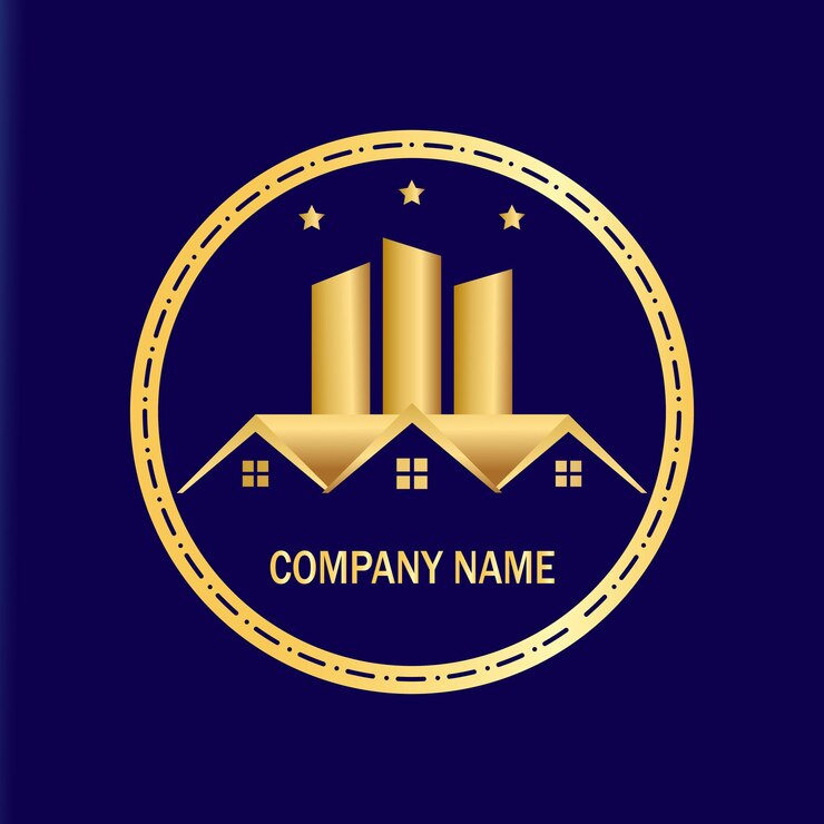 diseño de logotipo de marca de bienes raíces vectorial gratuito