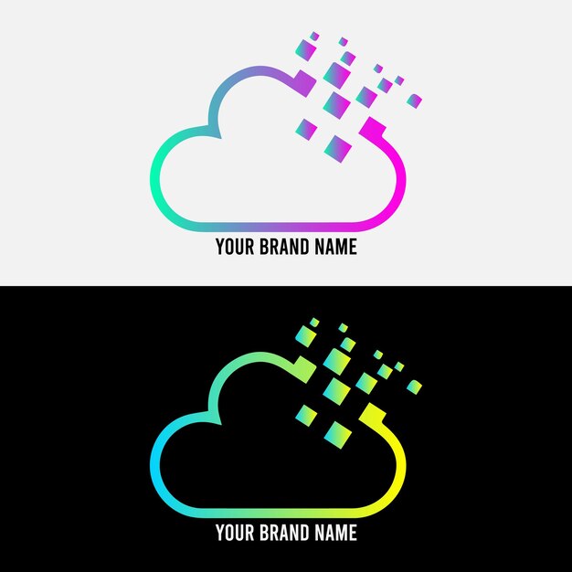 Diseño del logotipo de la marca Cloud Rangers logotipo vectorial C y R