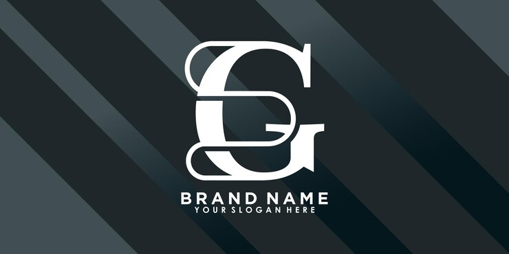 Vector diseño de logotipo de marca con concepto creativo de letra g