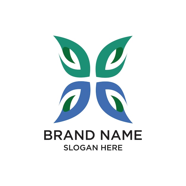 Diseño del logotipo de la marca concepto simple Vector Premium