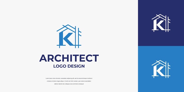 diseño de logotipo de marca de letra de edificio de bienes raíces modelo de icona de arquitecto