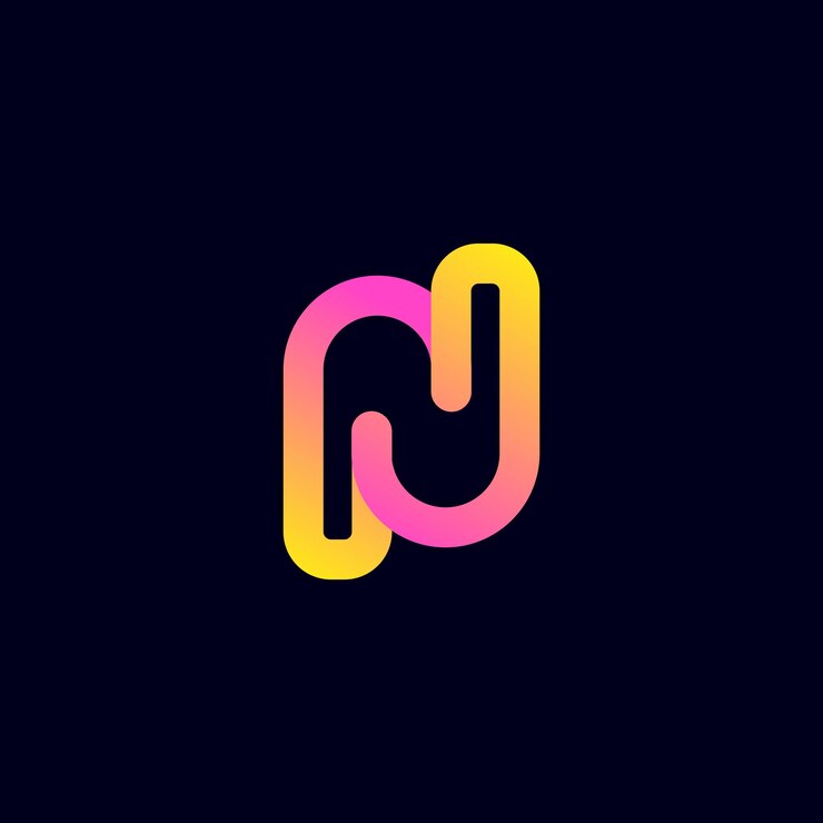 Diseño de logotipo de marca de letra N