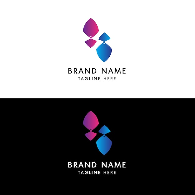 Diseño de logotipo de marca de moda pendiente