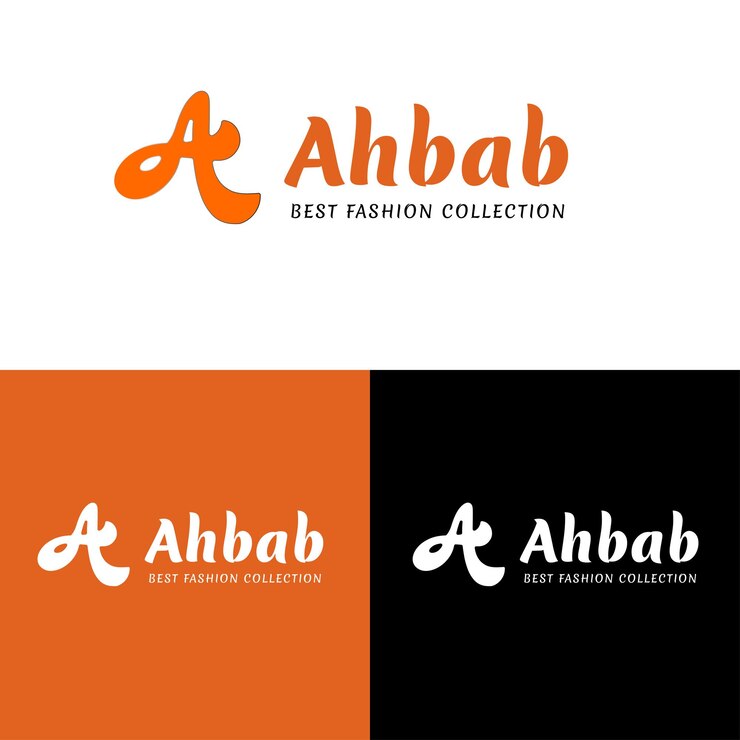 Diseño de logotipo de marca de palabra de letra A de empresa de moda