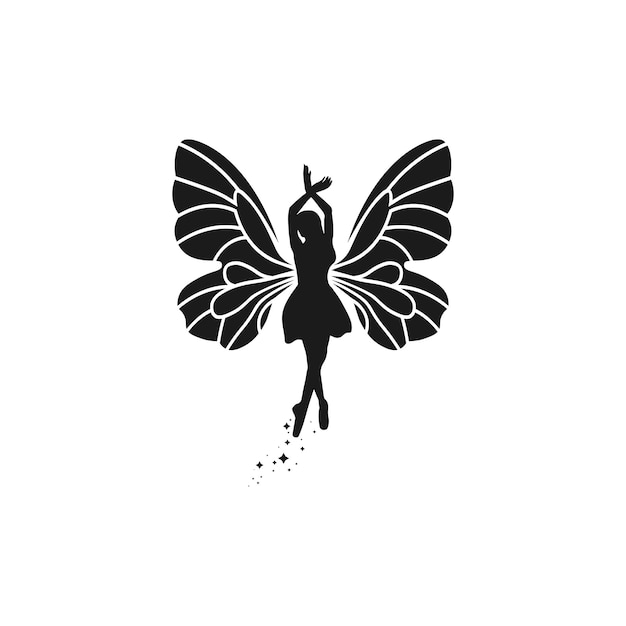 Diseño de logotipo de mariposa y belleza animal insecto conceptual simple vector e ilustraciónxa